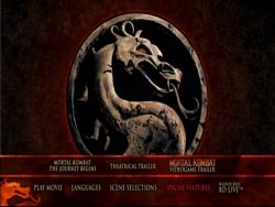 Mortal Kombat Blu-Ray Special Features